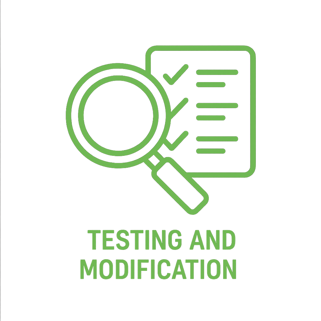 테스트 및 수정